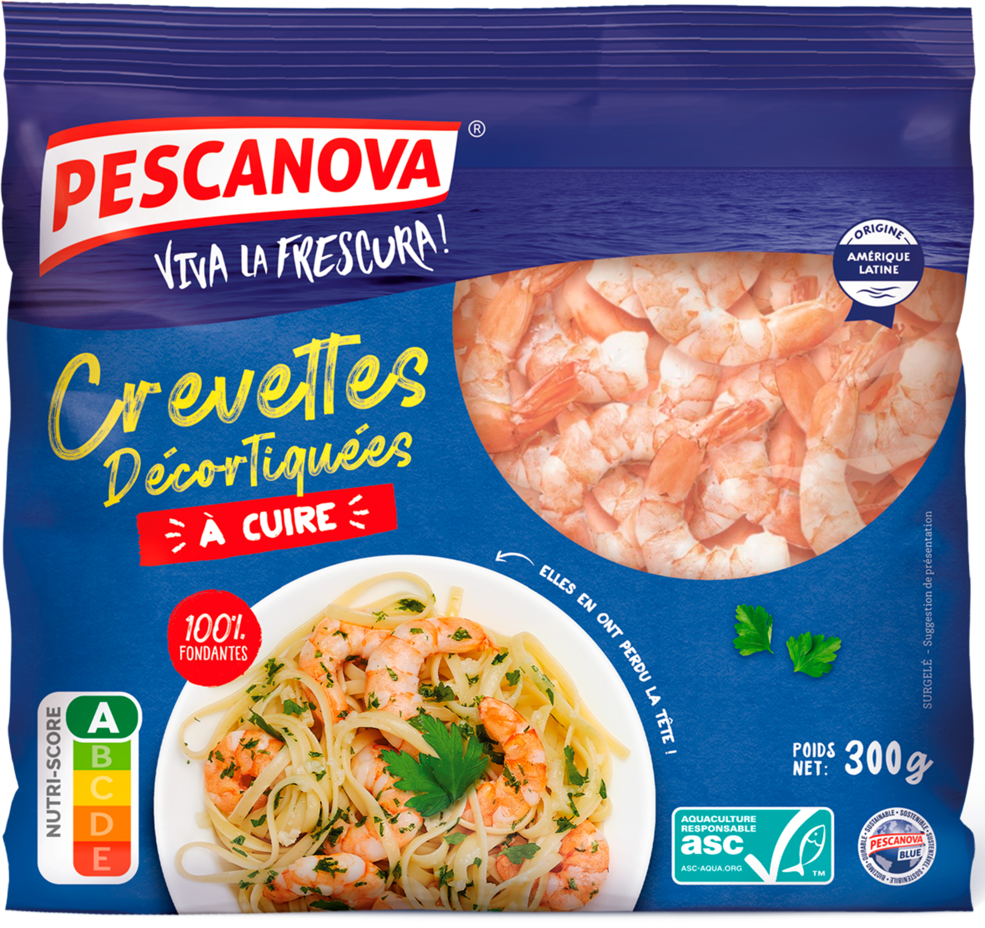 Crevettes décortiquées ASC à cuire surgelées