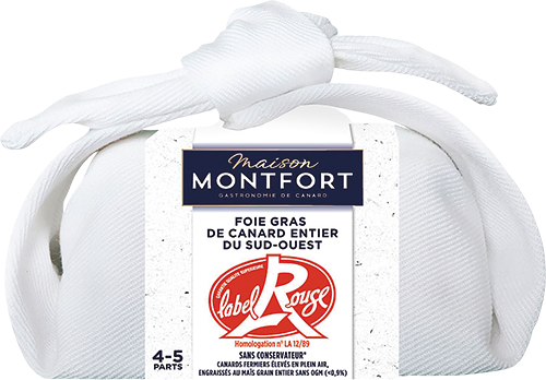 FOIE GRAS DE CANARD ENTIER DU SUD-OUEST LABEL ROUGE