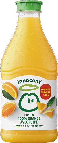PUR JUS 100% ORANGE AVEC PULPE FORMAT SPÉCIAL