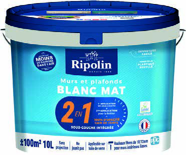 PEINTURE MURS ET PLAFONDS 2 EN 1 (1)(2)(3)(4)