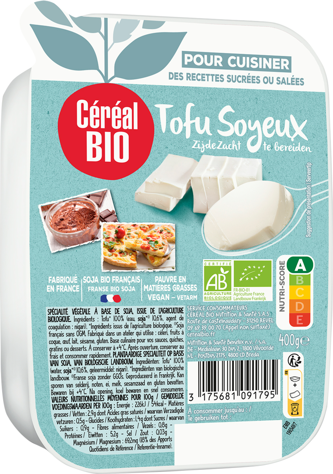 Tofu soyeux BIO