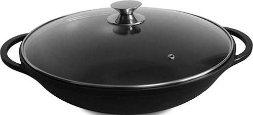 WOK AVEC COUVERCLE EN VERRE