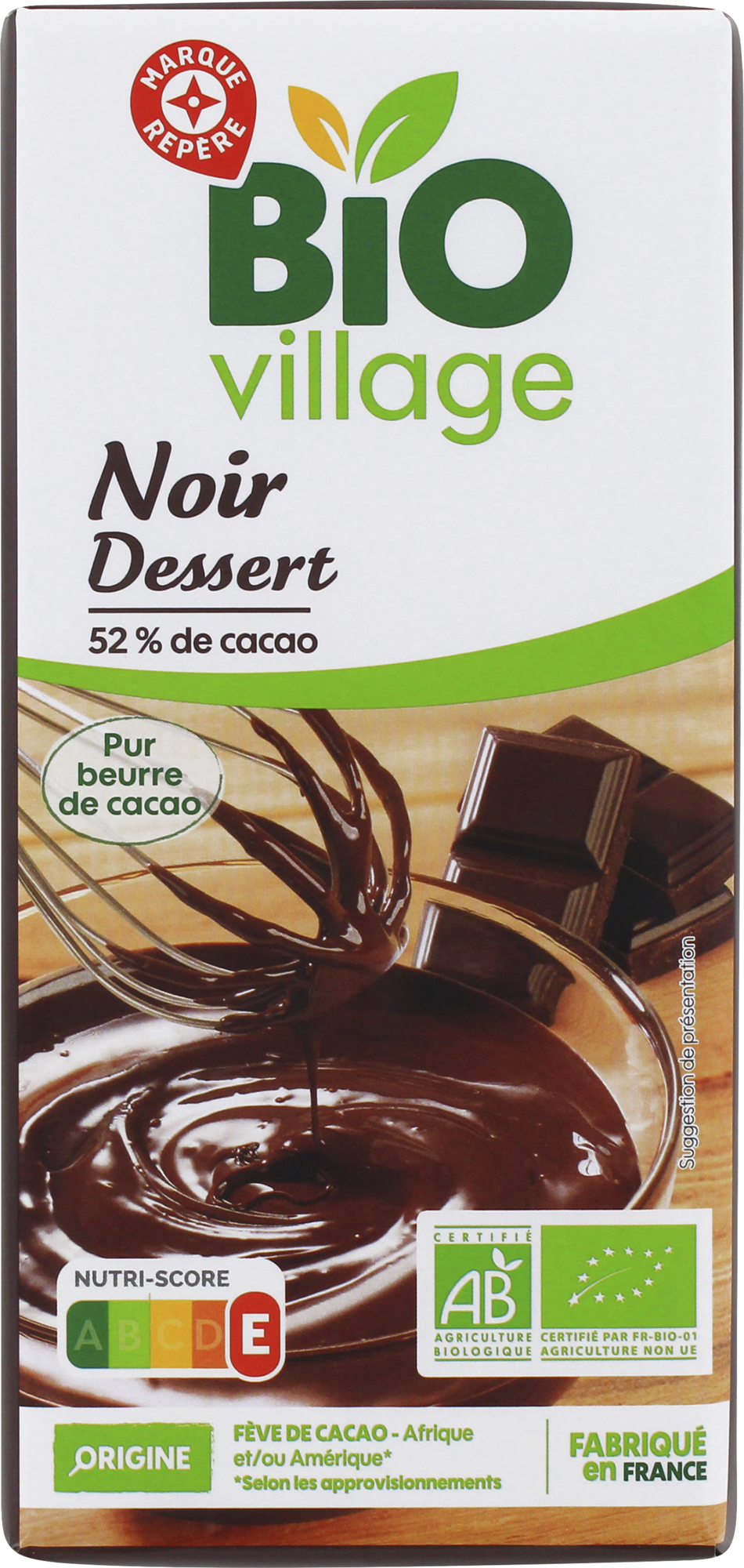 CHOCOLAT NOIR DESSERT BIO