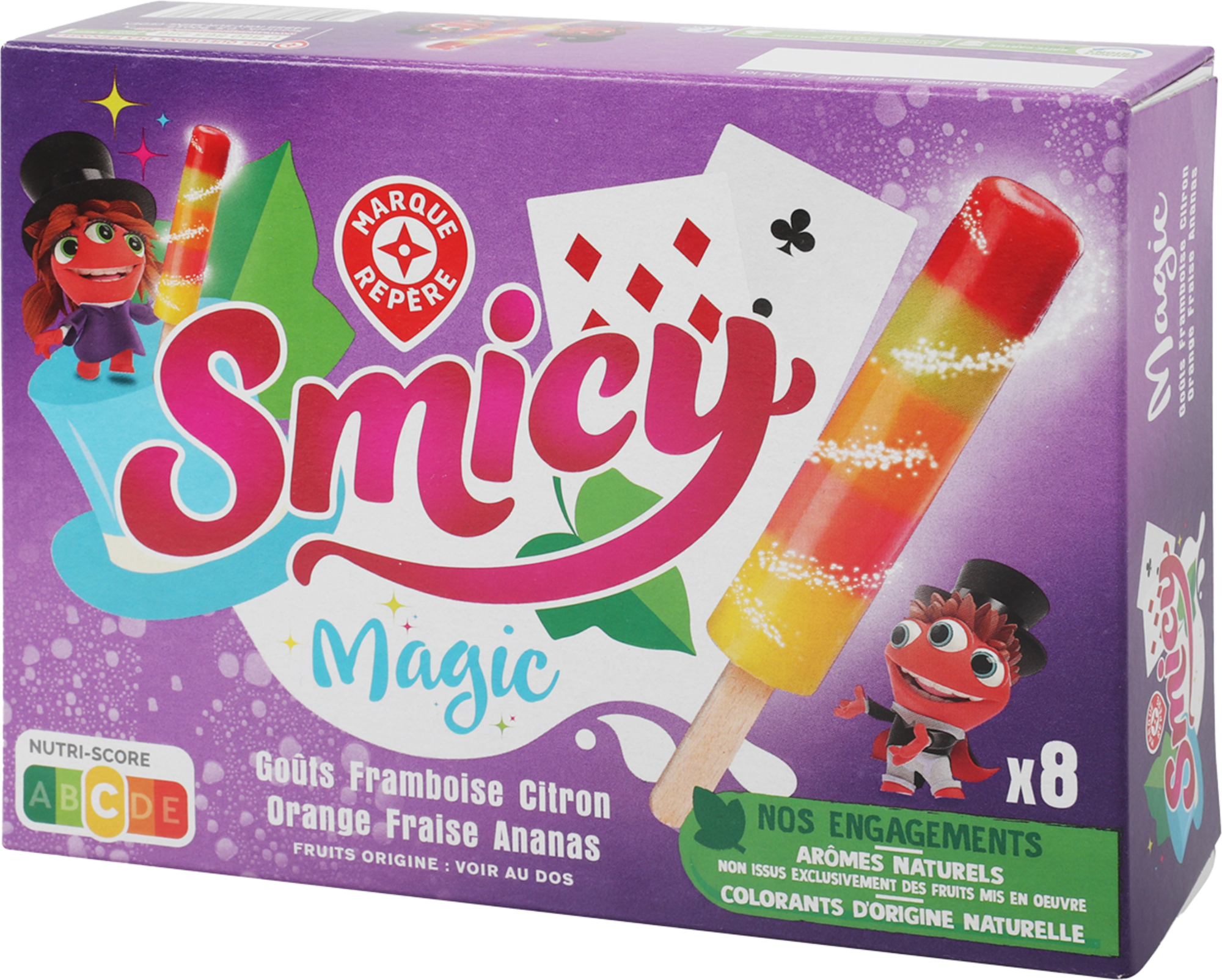 8 BÂTONNETS MAGIC GOÛT MULTIFRUITS