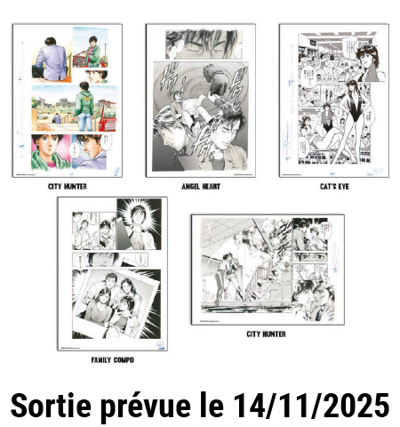 SÉLECTION PACKS 5 FAC-SIMILÉS TSUKASA HOJO