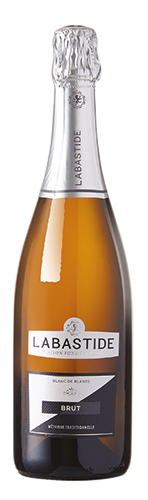 VIN PÉTILLANT BLANC DE BLANC BRUT 10,5% VOL. 
OU BRUT ROSÉ 11% VOL. LABASTIDE