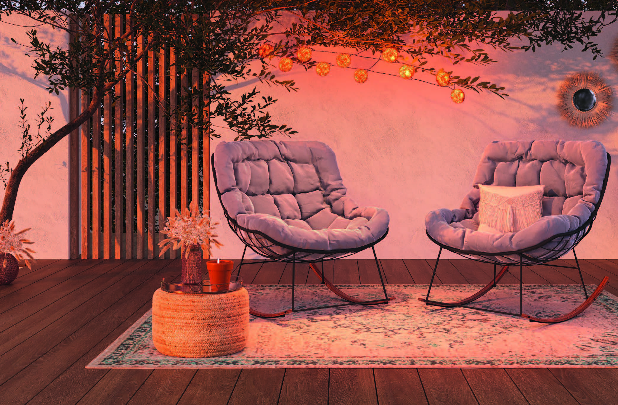 FAUTEUIL COCOON À BASCULE