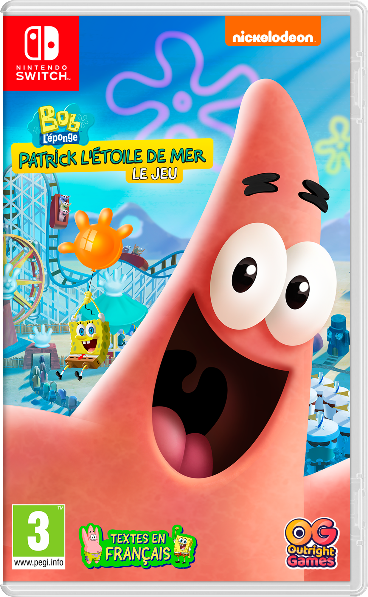 NICKELODEON JUNIOR PARTY ADVENTURE OU PATRICK L'ETOILE DE MER LE JEU SWITCH