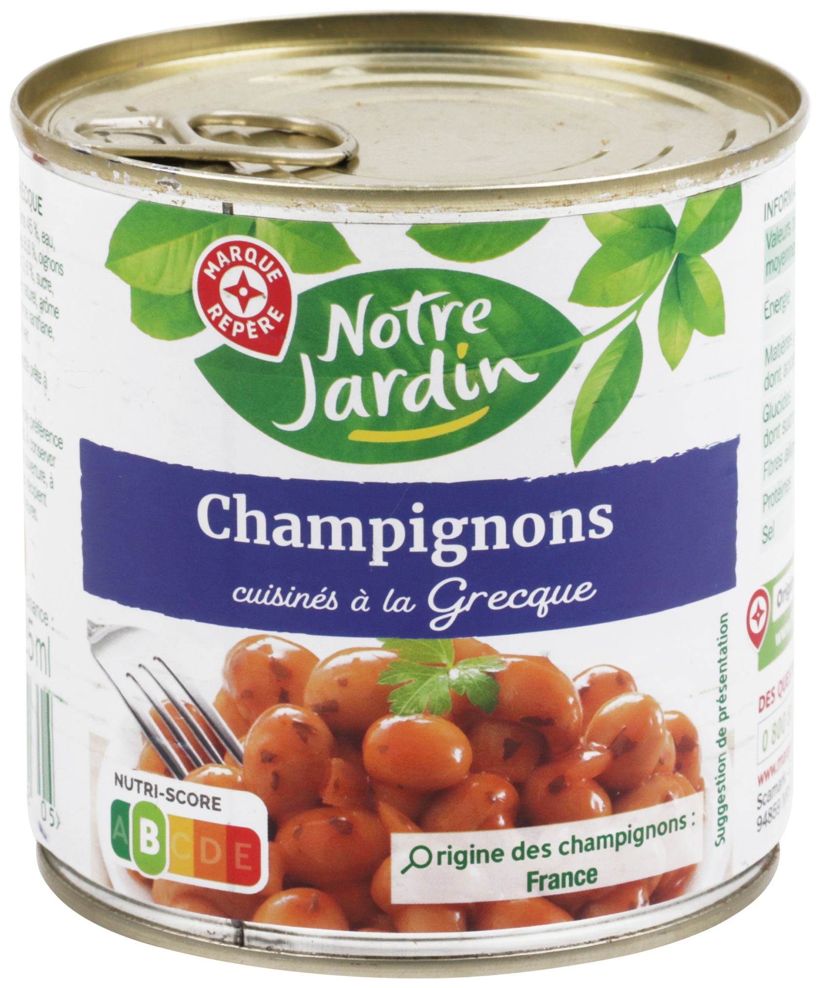 CHAMPIGNONS CUISINÉS À LA GRECQUE