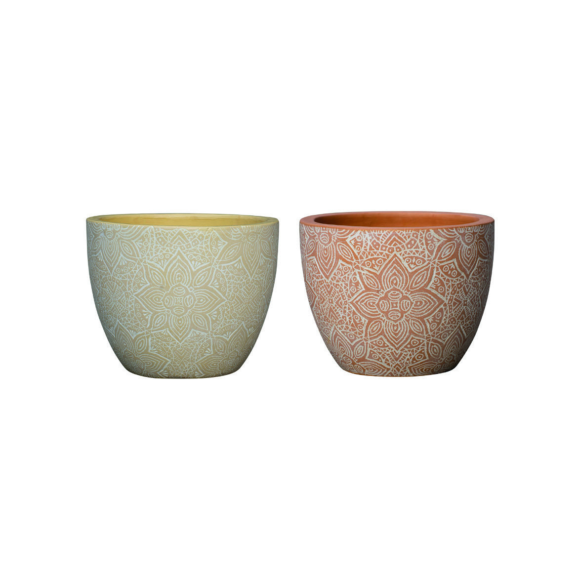 POT À MOTIFS FLEURS
