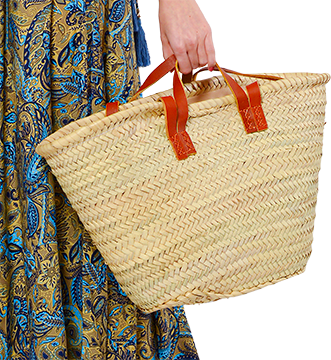 PANIER 2 ANSES CUIR