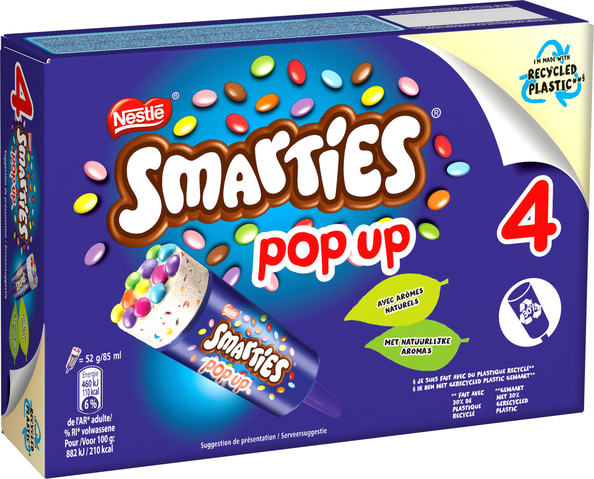 4 Bâtonnets glacés pop up