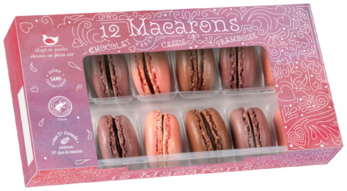 12 MACARONS BONNES FÊTES
