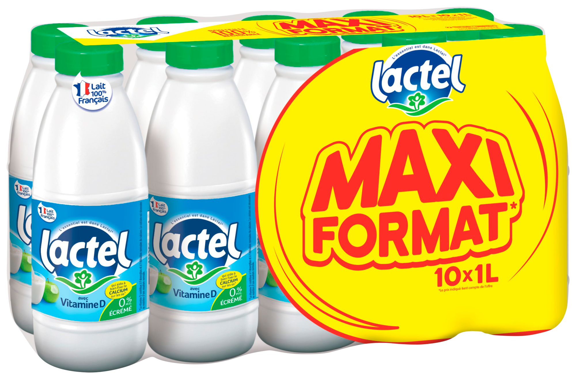 Lait UHT écrémé 0% Mat. Gr. Maxi Fromat