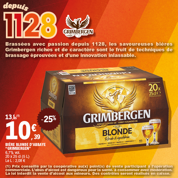 BIÈRE BLONDE D’ABBAYE