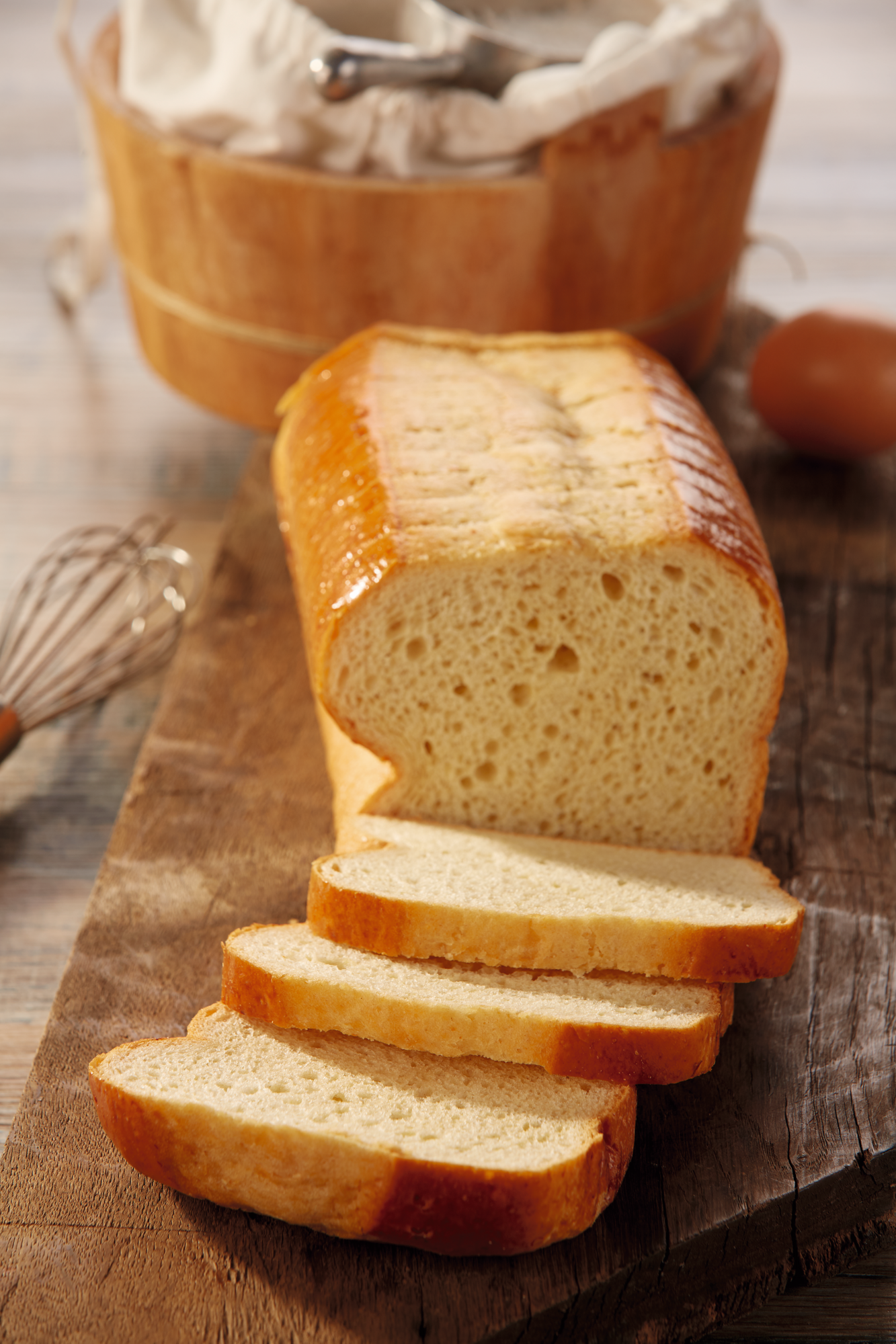 Brioche tressée plate tranchée nature pur beurre