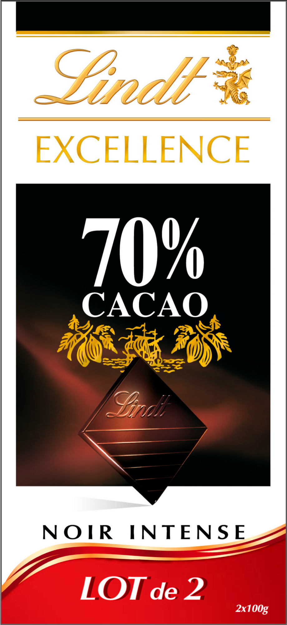 TABLETTES DE CHOCOLAT NOIR EXCELLENCE