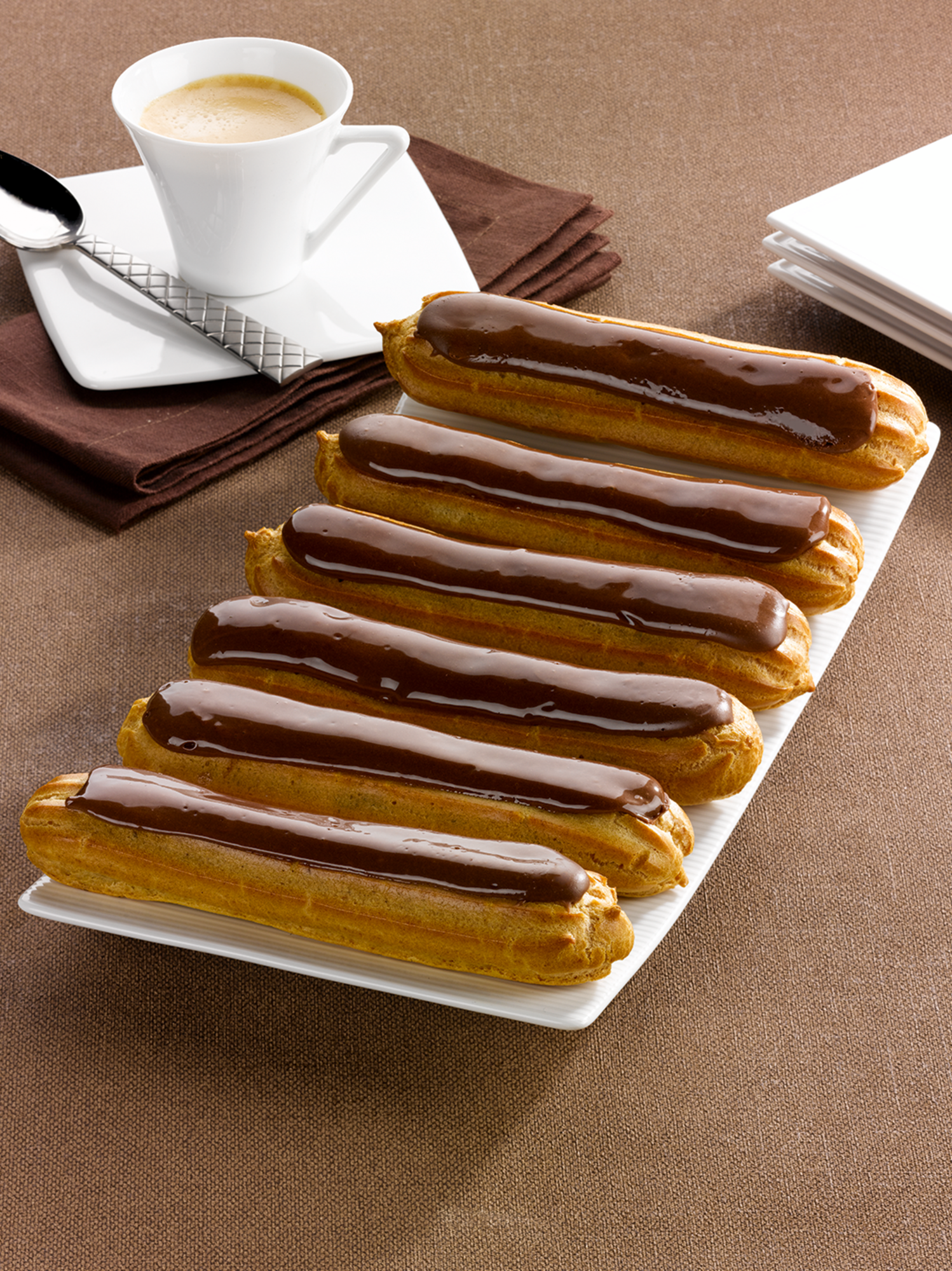 6 éclairs fondant au chocolat