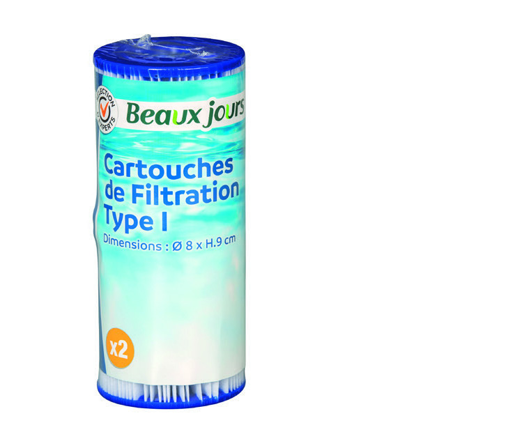 LOT DE 2 CARTOUCHES DE FILTRATION TYPE I