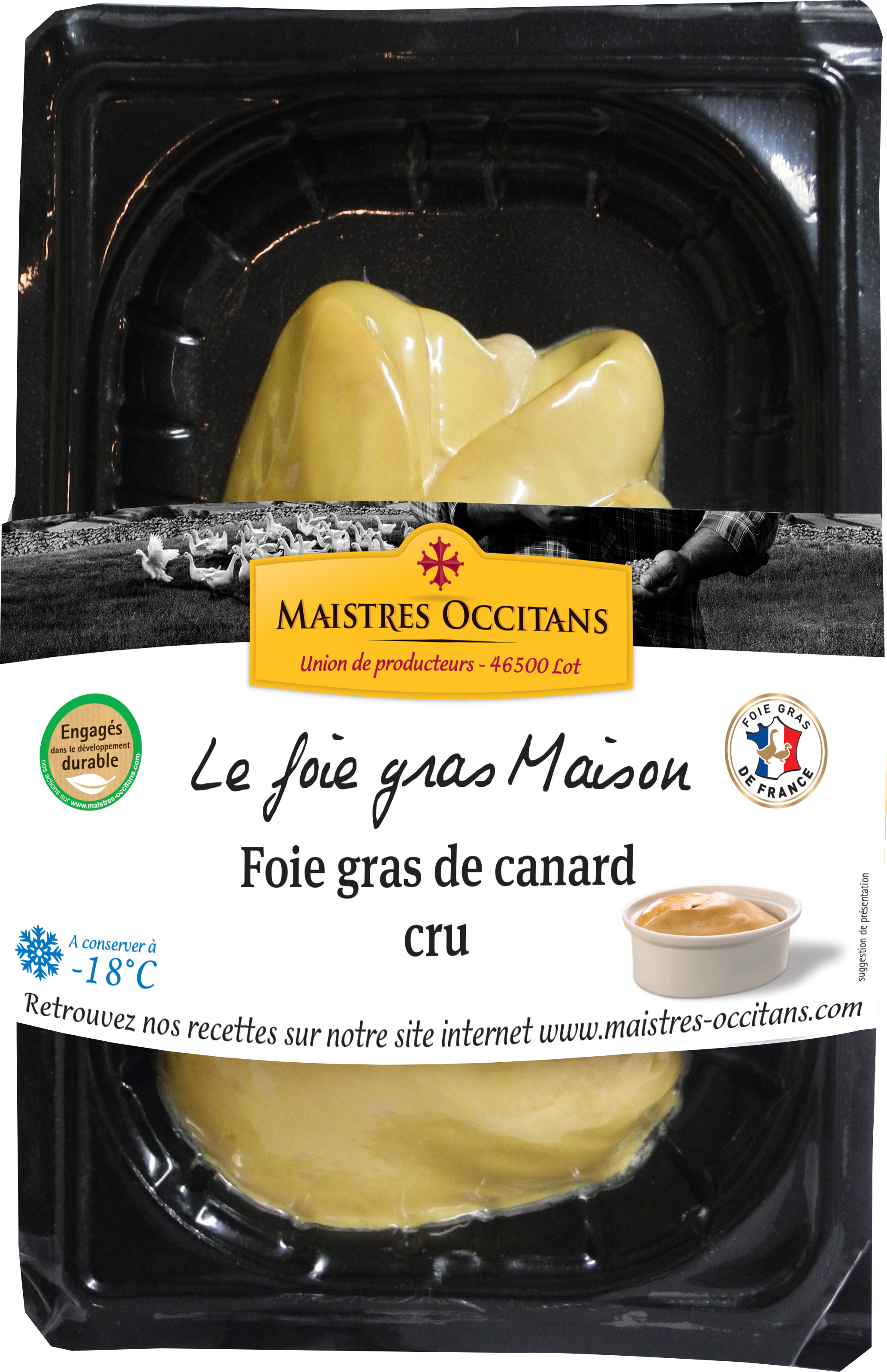 FOIE GRAS DE CANARD 1ER CHOIX SURGELÉ