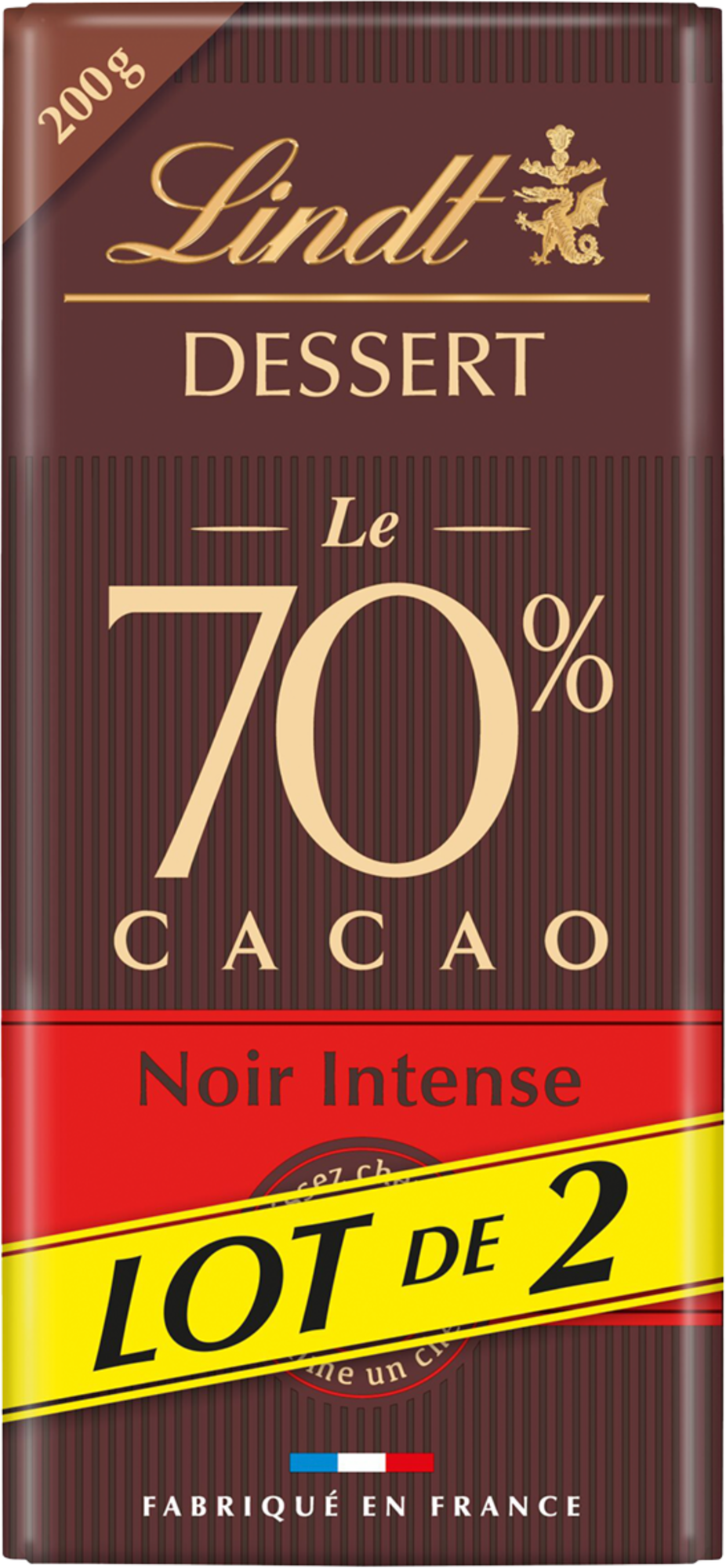 TABLETTE DE CHOCOLAT NOIR INTENSE
