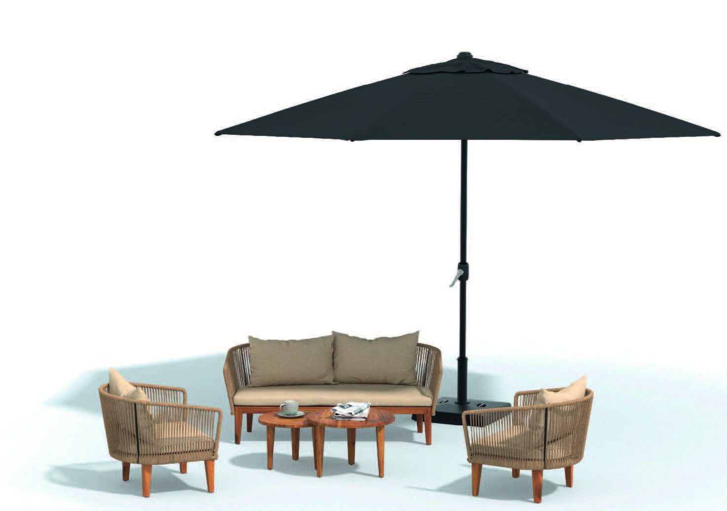 PARASOL DROIT ROND ⁽¹⁾