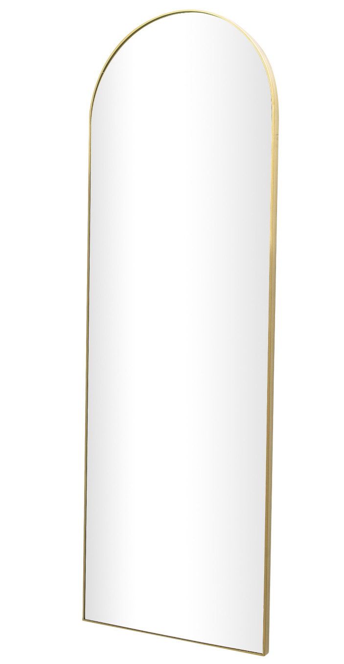 MIROIR ARCHE EN MÉTAL DORÉ