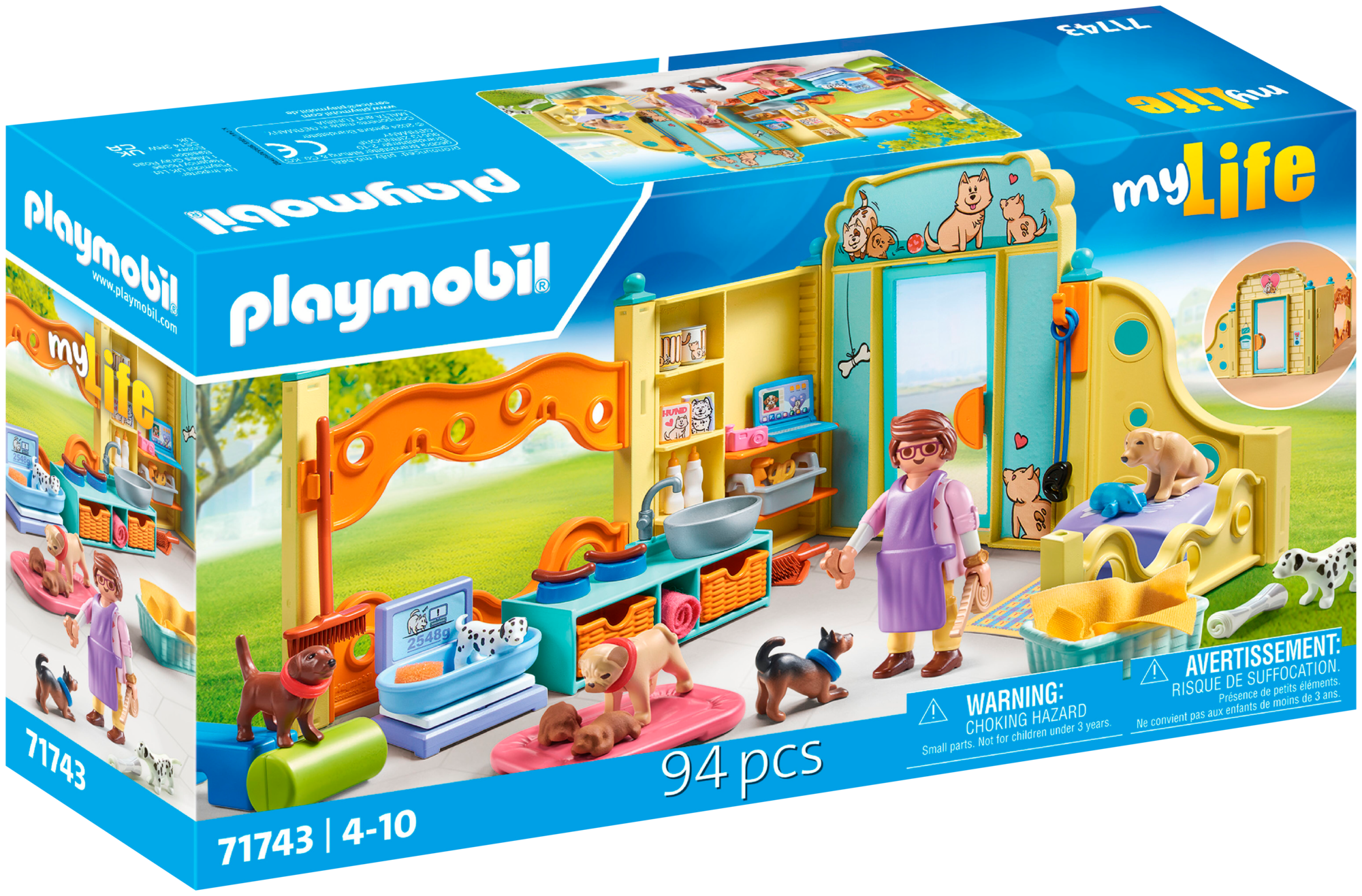 1. CENTRE DE SOIN : 8 chiens et soigneur 
2. SITE DE TRAVAUX AVEC CAMION ET OUVRIERS