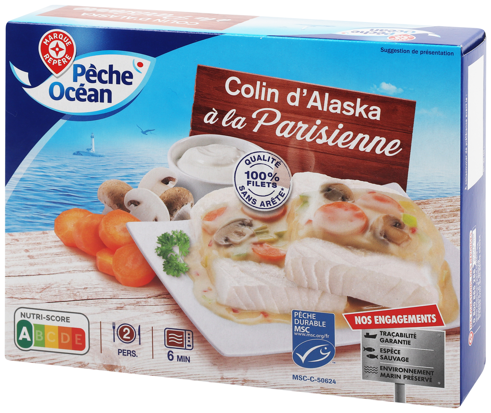 COLIN D'ALASKA À LA PARISIENNE MSC SURGELÉ