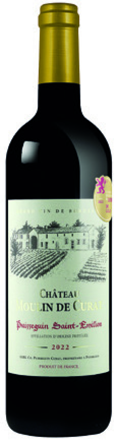 AOP(1) PUISSEGUIN SAINT-EMILION CHÂTEAU MOULIN DE CURAT 2022