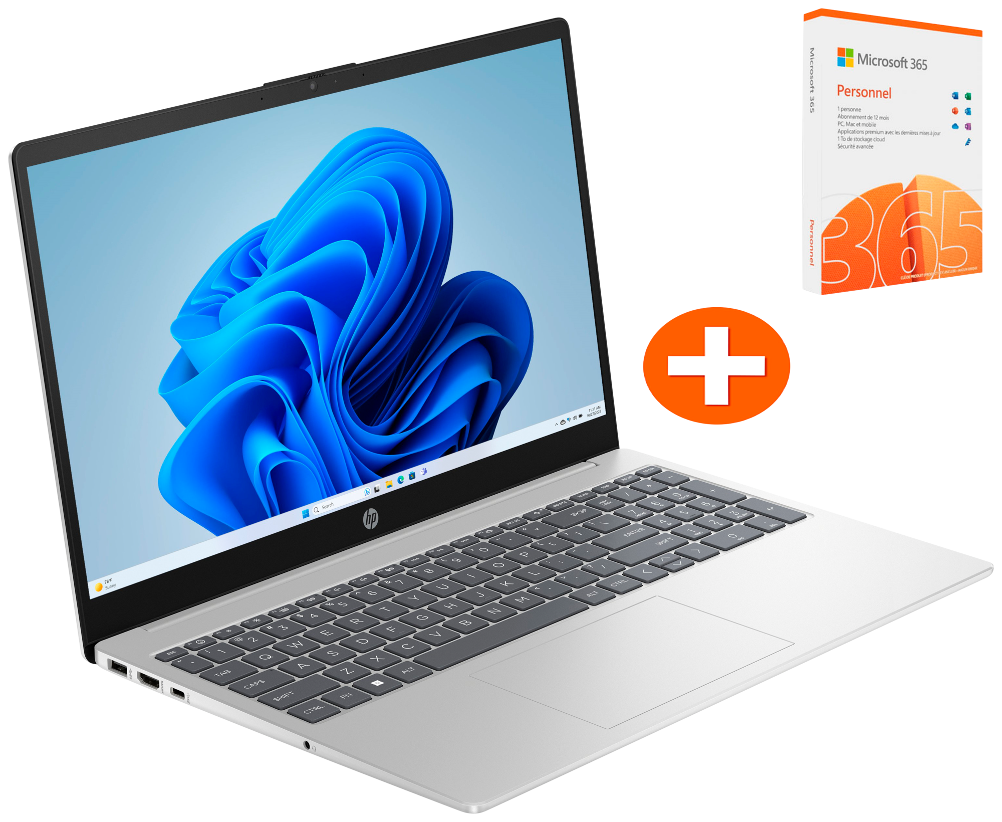 Pack PC PORTABLE HP15-fd0080nf