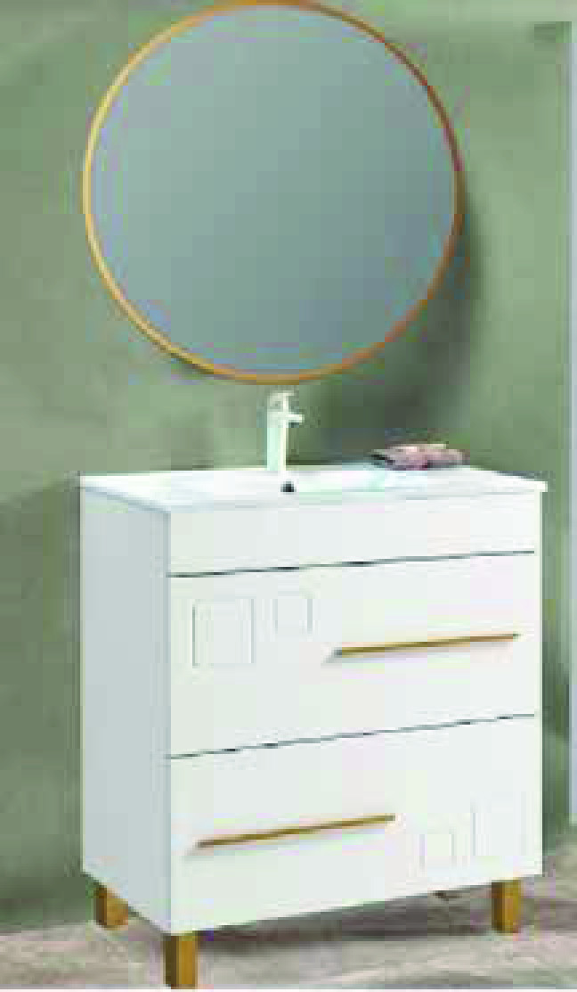 ENSEMBLE SALLE DE BAIN DORÉ