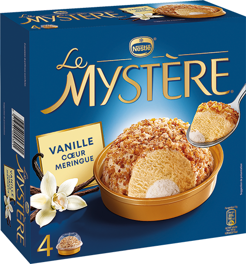 GLACE VANILLE CŒUR MERINGUE X4