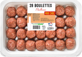 28 BOULETTES DE BOEUF ET DE PORC NATURES