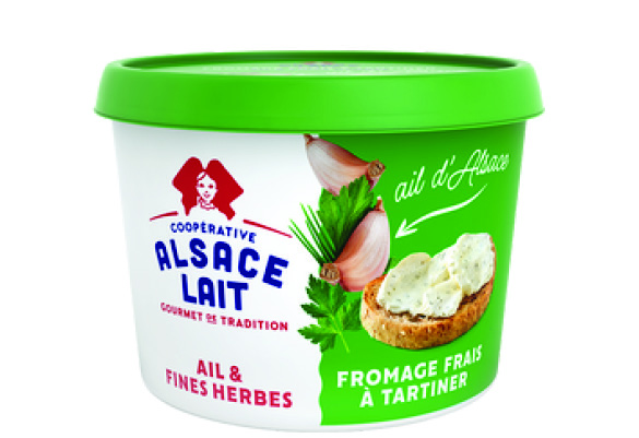FROMAGE FRAIS À TARTINER AIL ET FINES HERBES