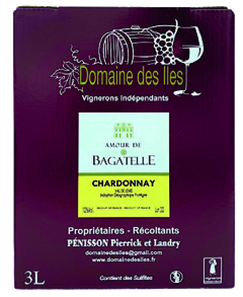 IGP(3) VAL DE LOIRE CHARDONNAY AMOUR DE BAGATELLE 2024