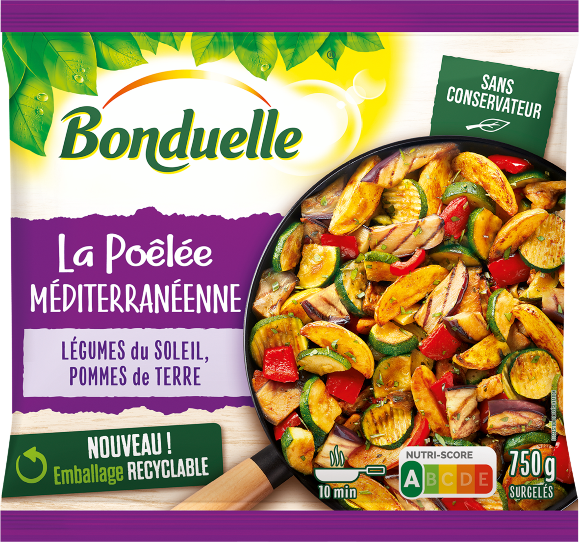 La poêlée méditerranéenne surgelée