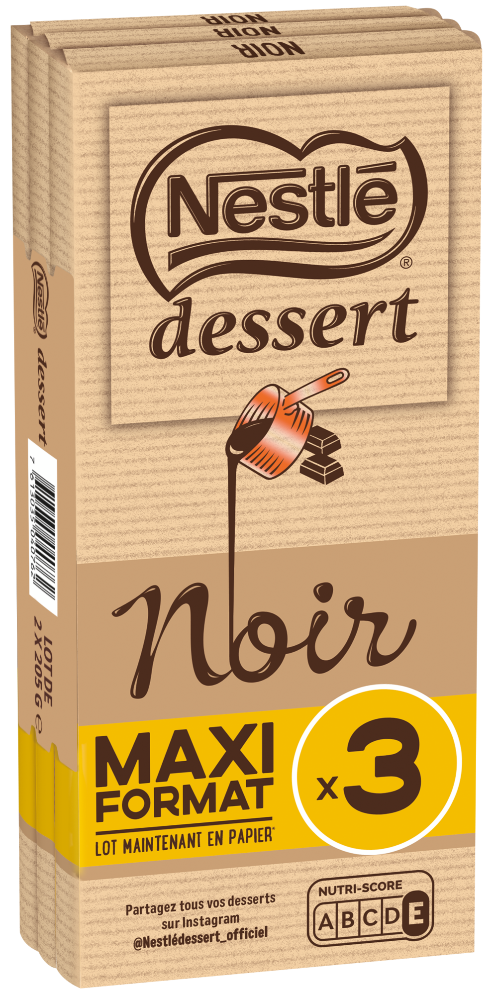 TABLETTES DE CHOCOLAT NOIR