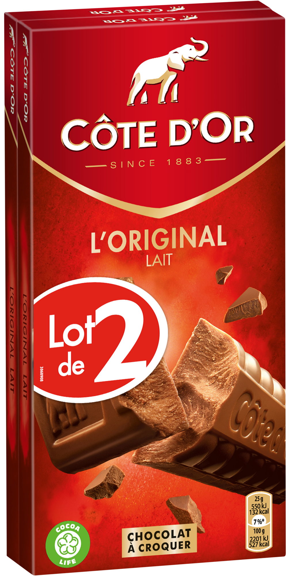 TABLETTES DE CHOCOLAT L'ORIGINAL