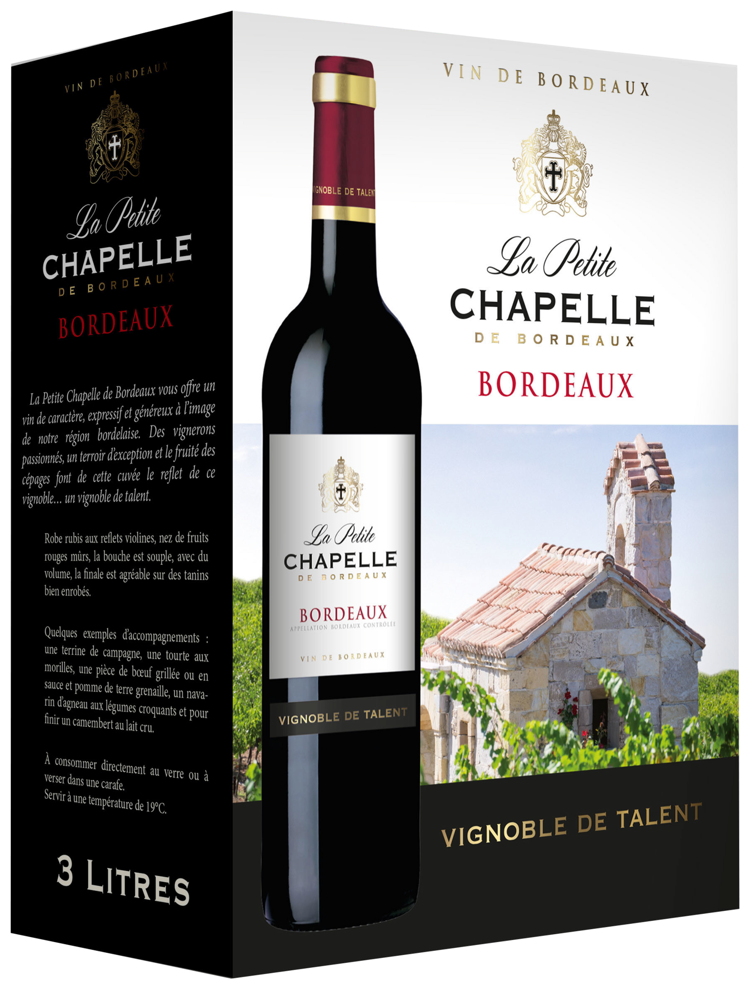 AOC BORDEAUX VIN ROUGE BIB 3L