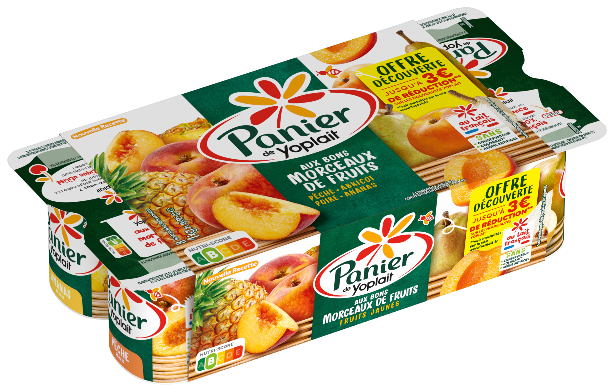 Panier de Yoplait Fruits Jaunes Offre découverte