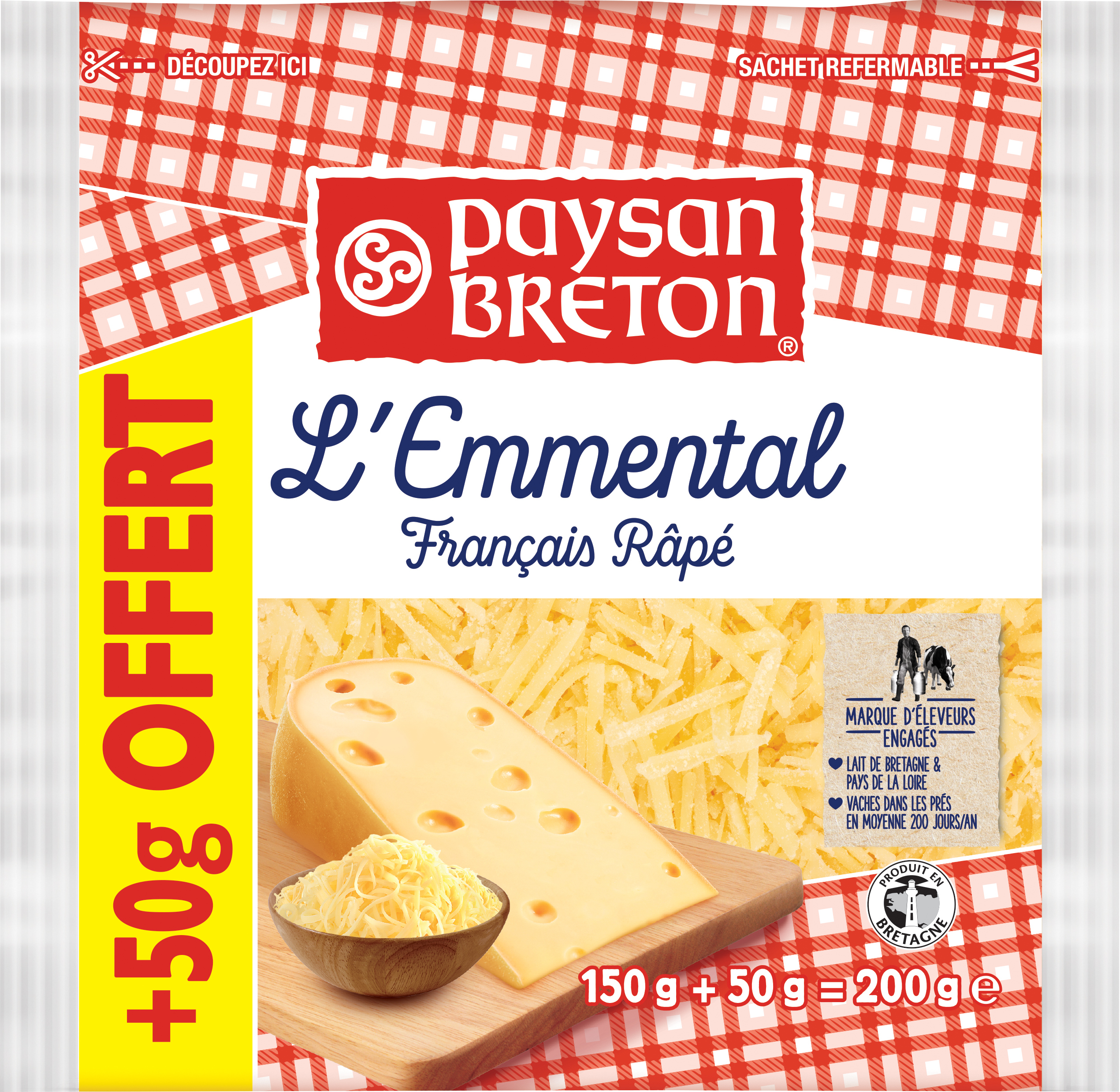 L’EMMENTAL RÂPÉ
29% MAT.GR.