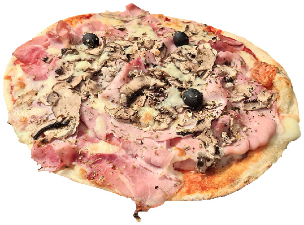 PIZZA JAMBON FROMAGE CHAMPIGNONS