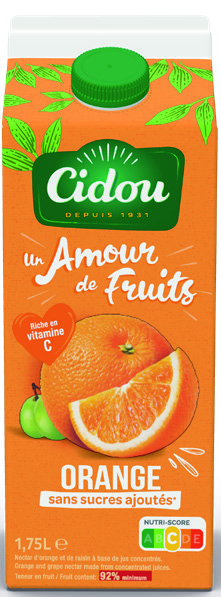 NECTAR UN AMOUR DE FRUITS ORANGE OU MULTIFRUITS