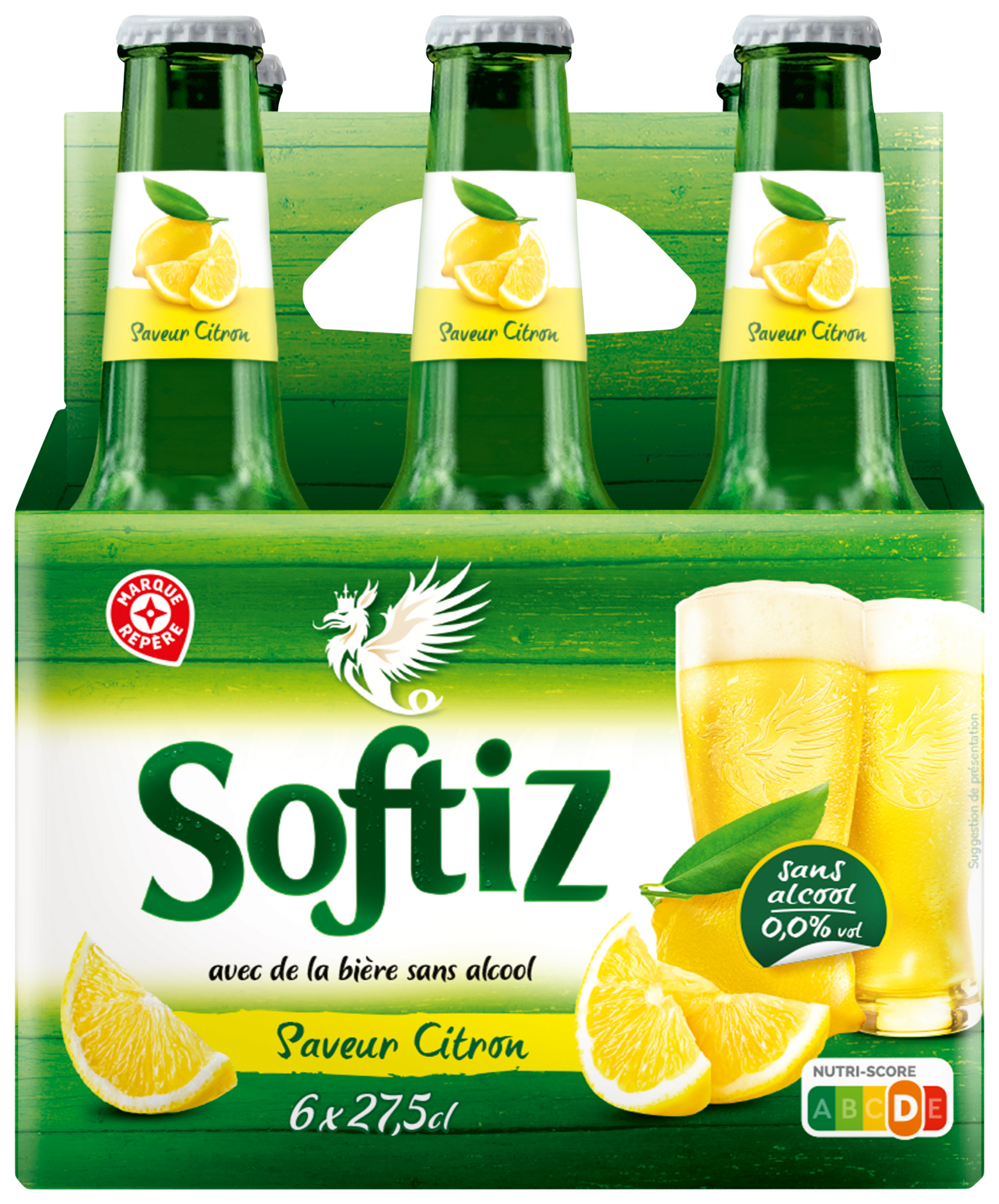 BIÈRE SANS ALCOOL SAVEUR CITRON "SOFTIZ"