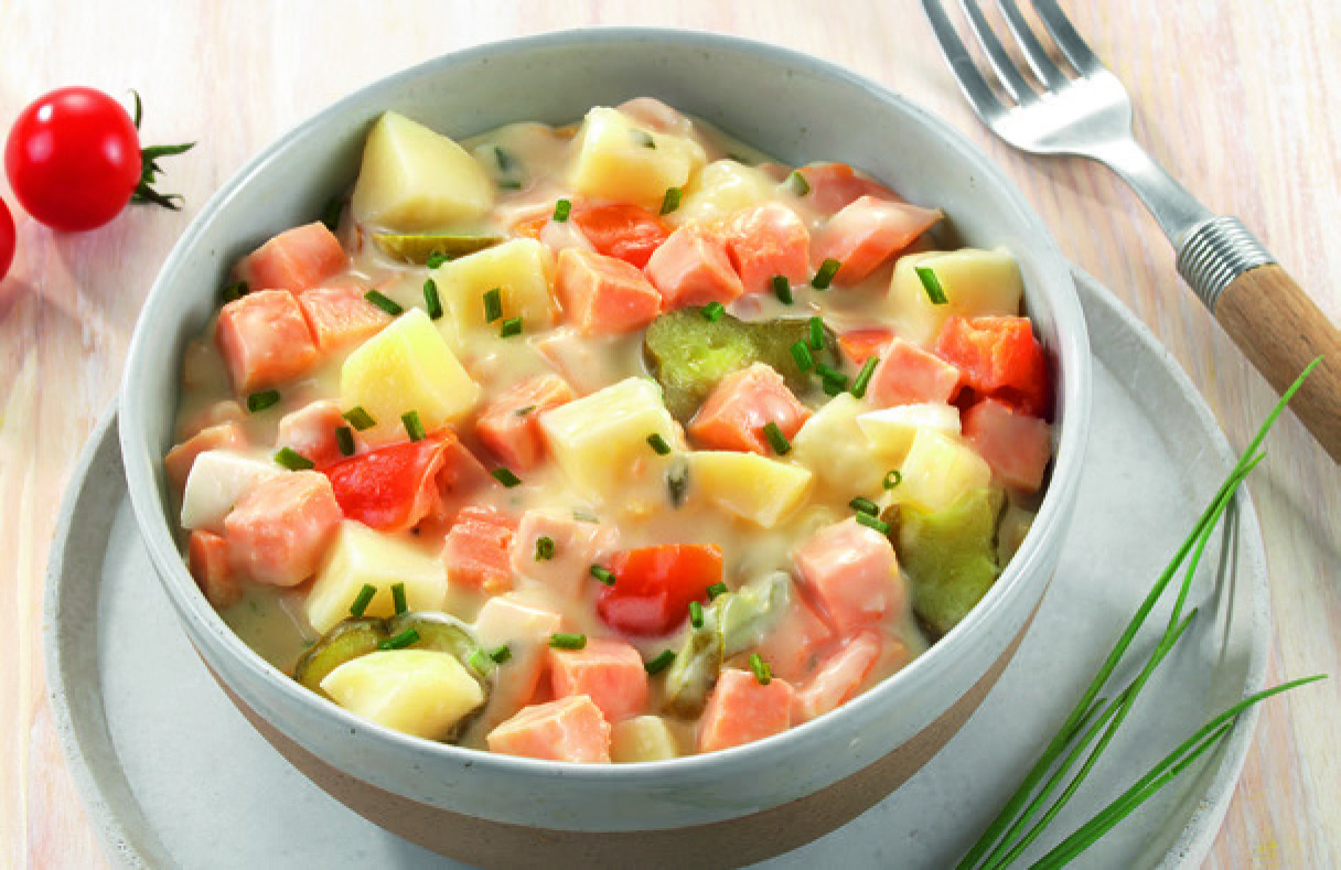 SALADE PIÉMONTAISE AU SAUMON