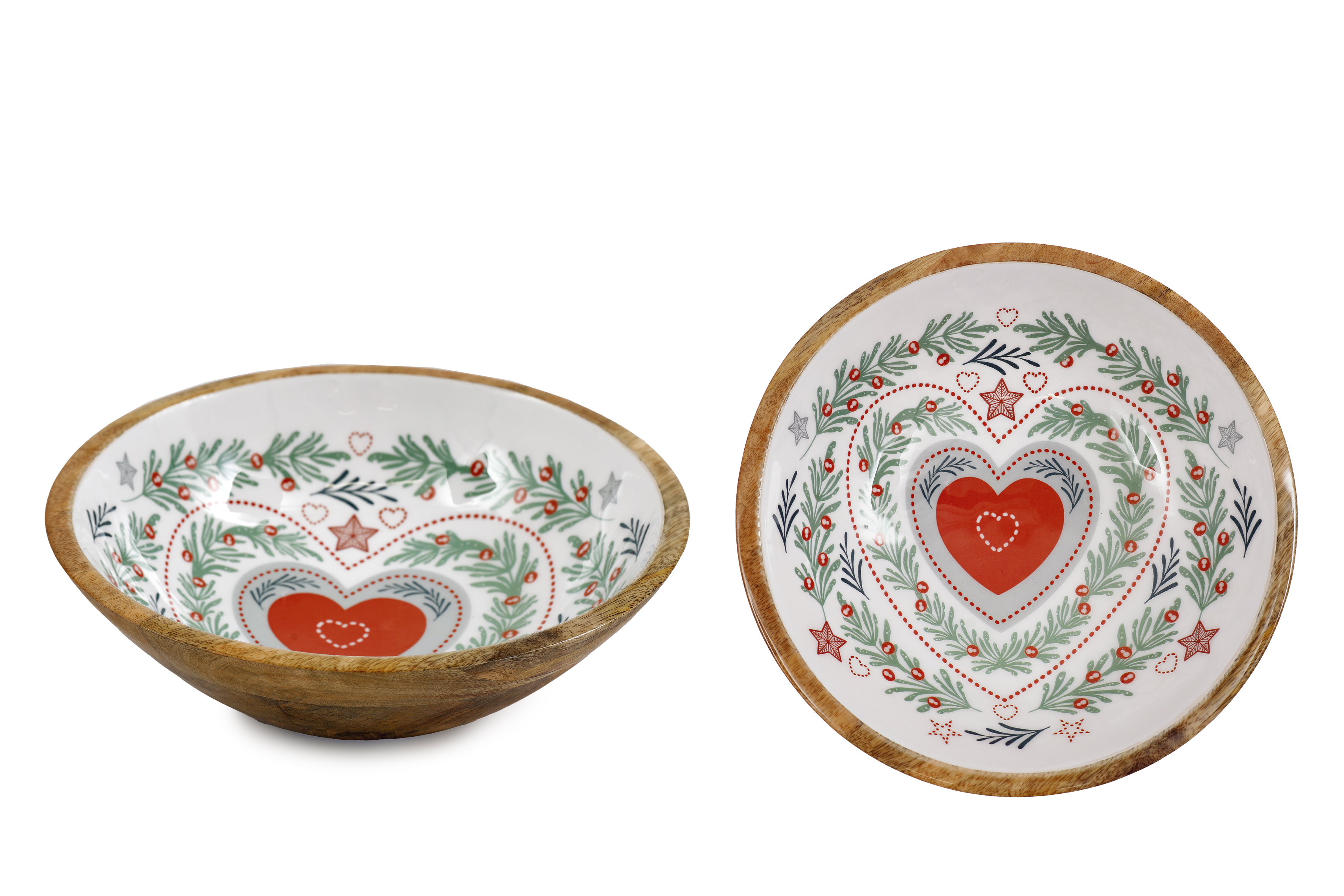 BOLS MOTIF COEUR NORDIQUE