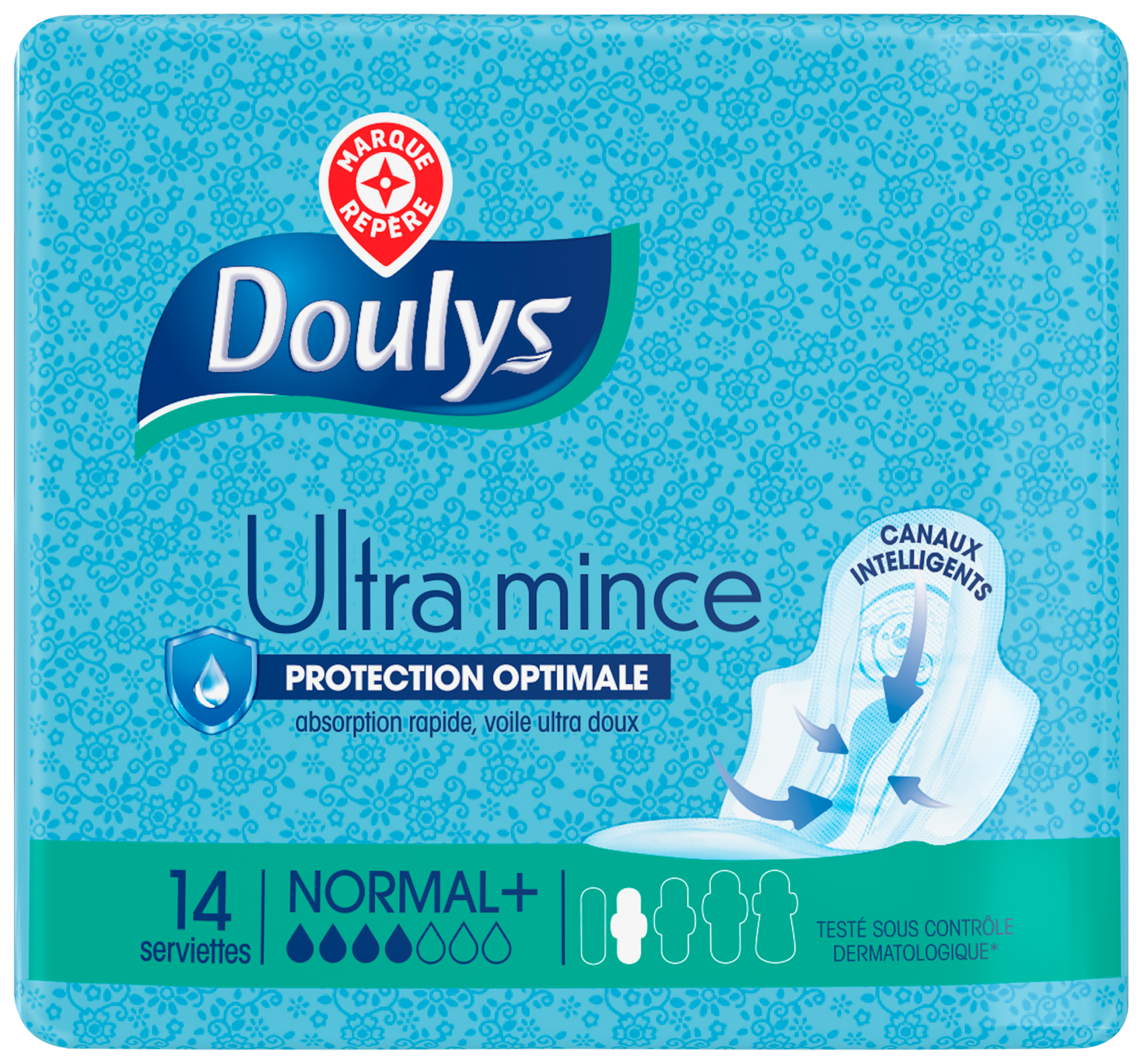 SERVIETTES HYGIÉNIQUES ULTRA MINCE