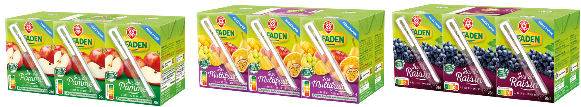SUR LES PRODUITS PRÉSENTS EN MAGASIN DE LA GAMME " JUS À BASE DE CONCENTRÉ 6X20CL JAFADEN"