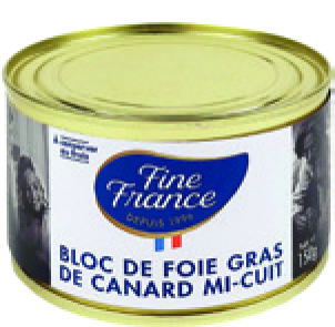 BLOC DE FOIE GRAS DE CANARD MI-CUIT SANS MORCEAUX